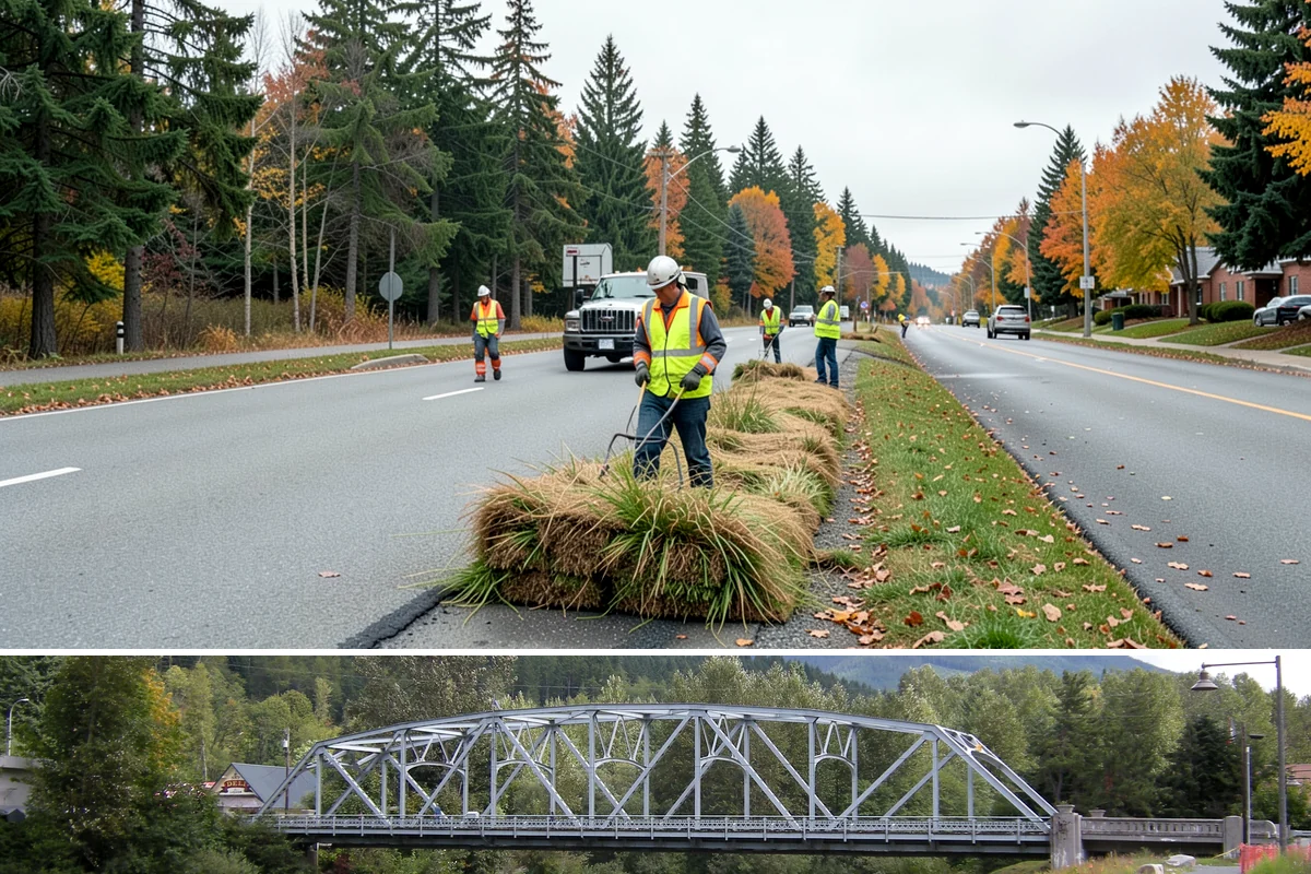 Water District Grounds Maintenance in Skykomish, King County, WA - Brush and access-road clearing concentrate in late spring and summer before growth obstructs equipment and inspections.