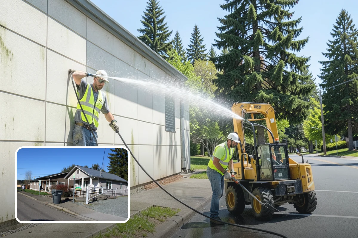 Water District Grounds Maintenance in South Prairie, Pierce County, WA - Vegetation management that respects wellhead and source-water buffers