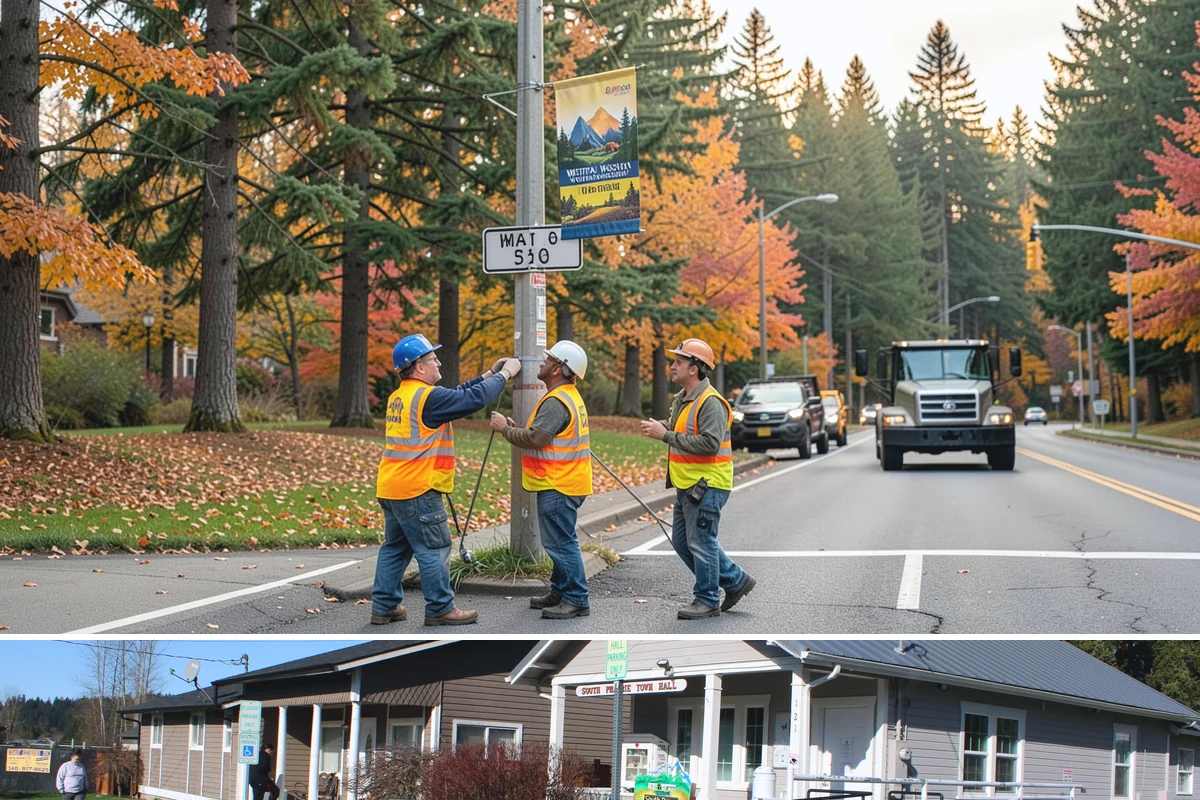 Water District Grounds Maintenance in South Prairie, Pierce County, WA - Brush and access-road clearing concentrate in late spring and summer before growth obstructs equipment and inspections.