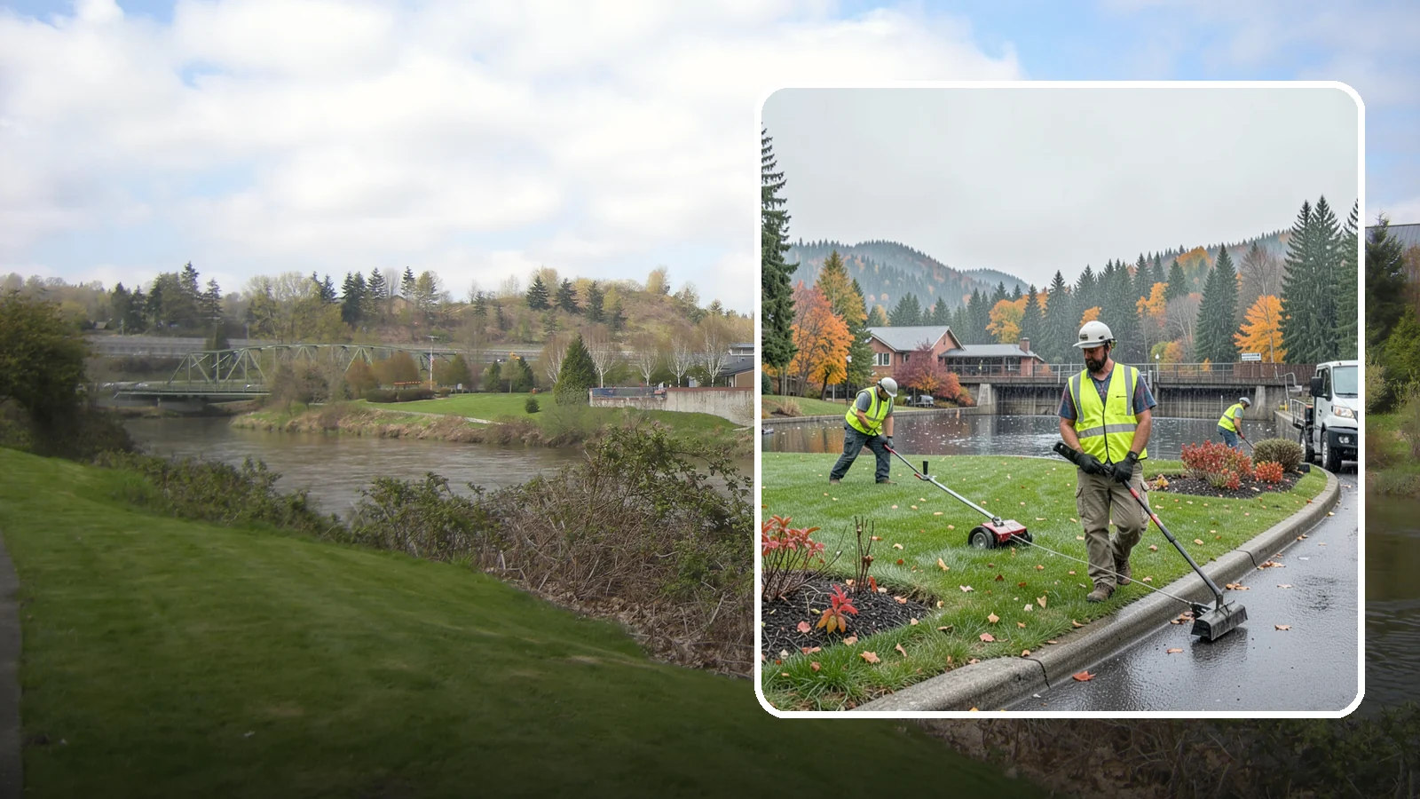 Water District Grounds Maintenance in Tukwila, King County, WA - Grounds and site maintenance for water district reservoirs, well sites, and treatment facilities in Western Washington.