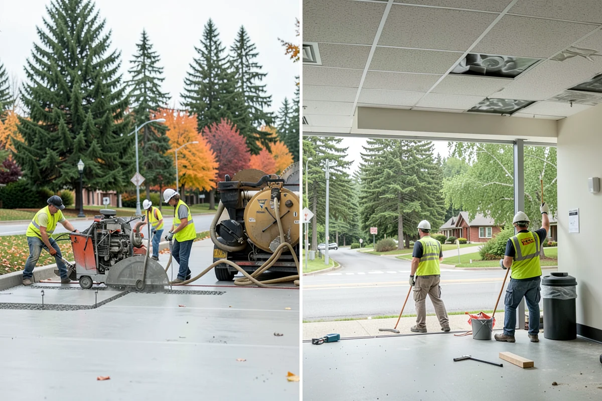 Water Quality Vault Cleaning in Arlington, Snohomish County, WA - Set confined-space entry controls and safety monitoring