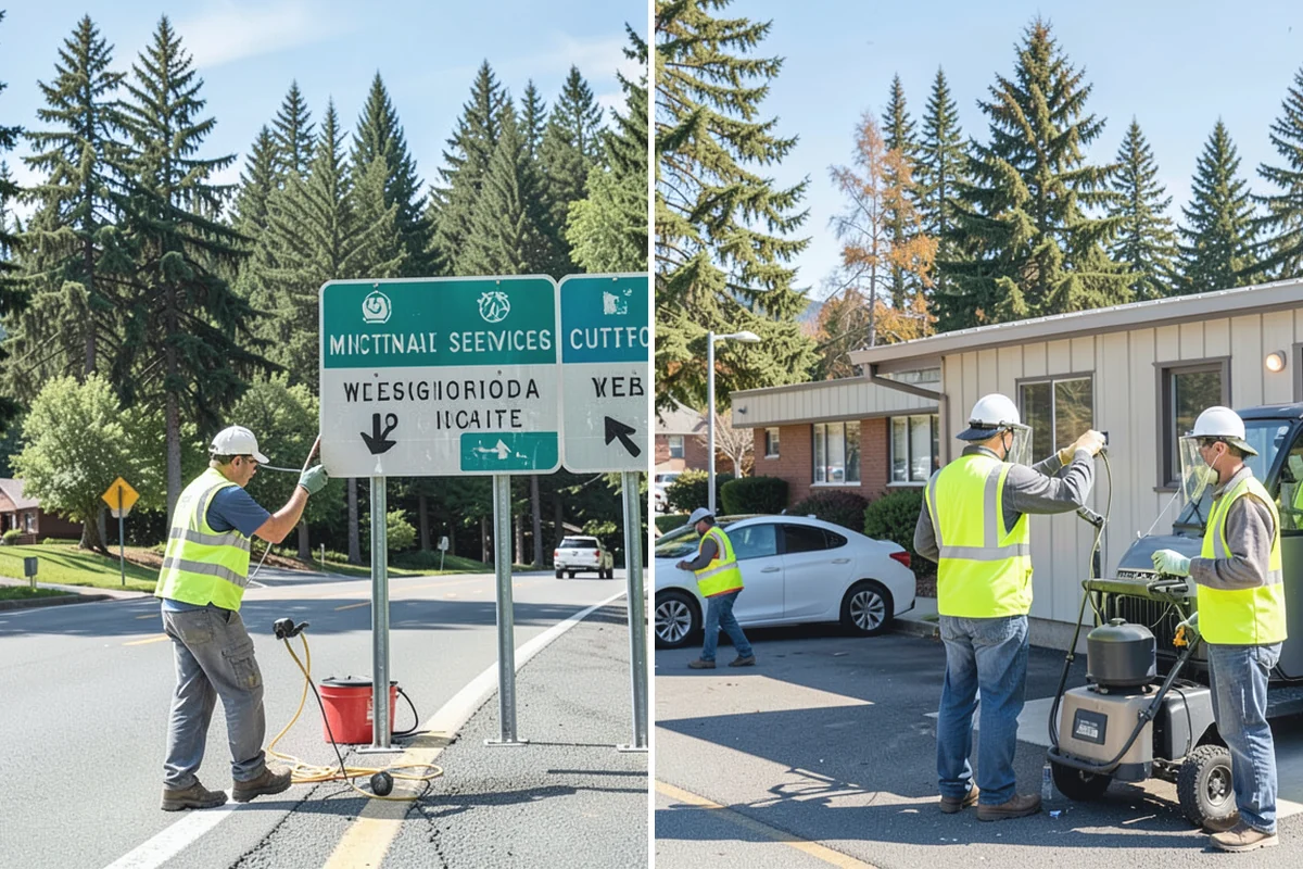 Water Quality Vault Cleaning in Buckley, Pierce County, WA - Set confined-space entry controls and safety monitoring