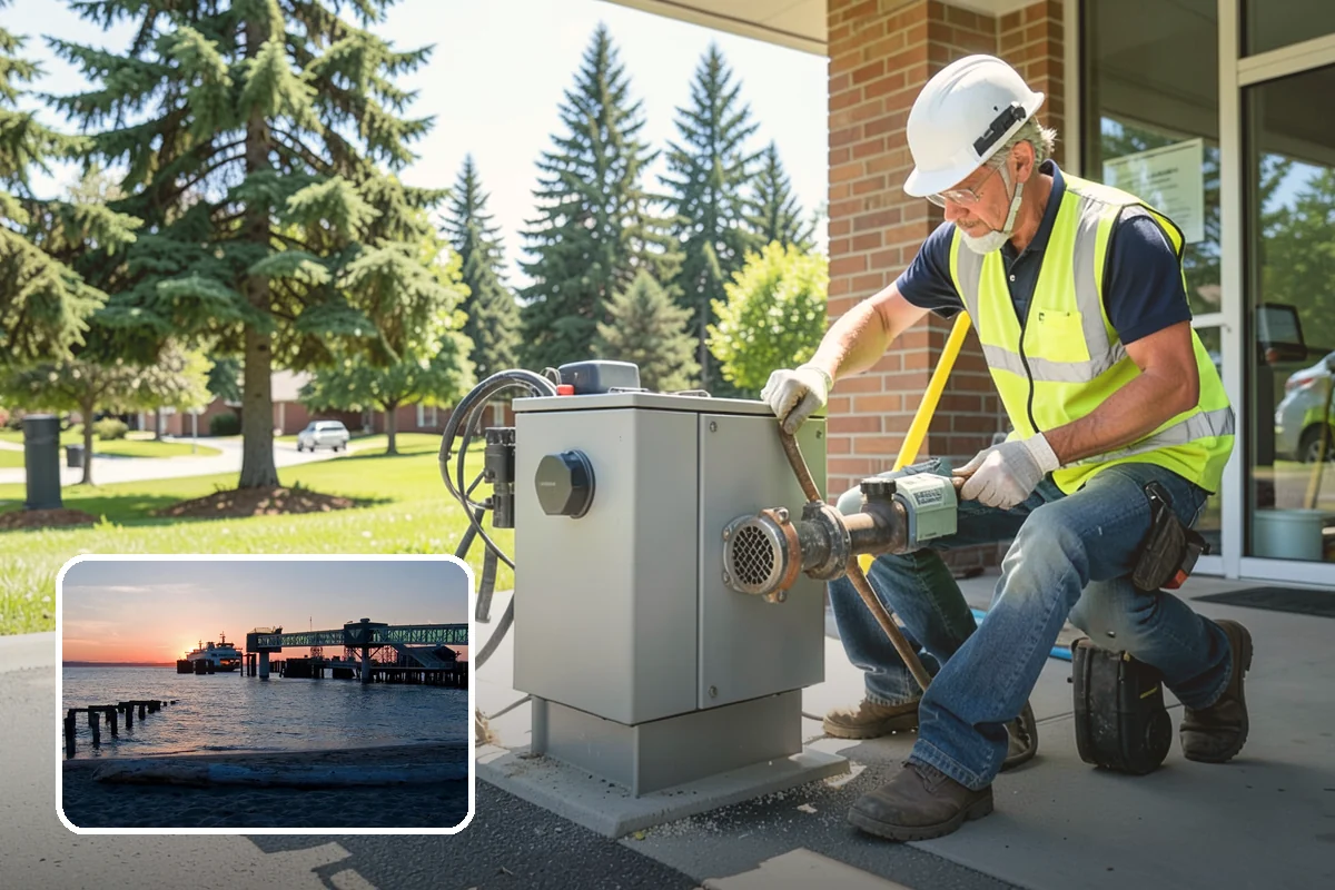 Water Quality Vault Cleaning in Edmonds, Snohomish County, WA - Confined-space work performed under OSHA-compliant protocols
