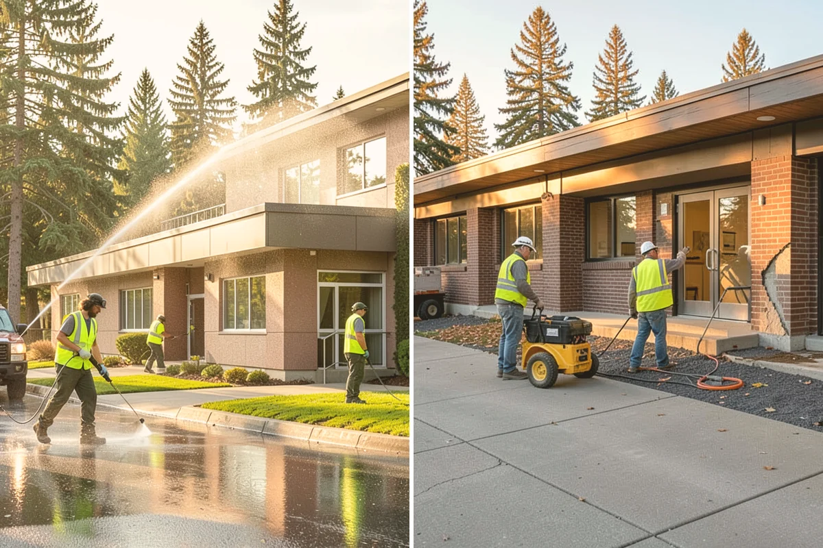 Water Quality Vault Cleaning in Kirkland, King County, WA - Set confined-space entry controls and safety monitoring