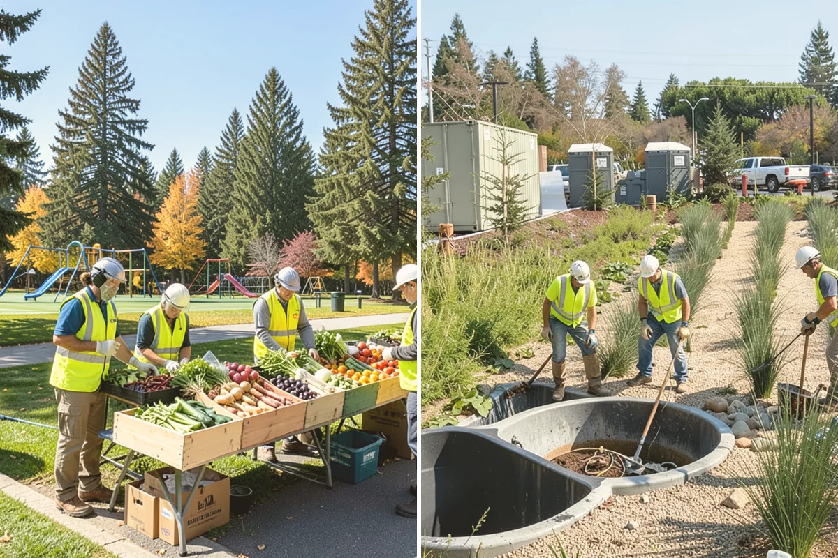Water Quality Vault Cleaning in Langley, Island County, WA - Set confined-space entry controls and safety monitoring