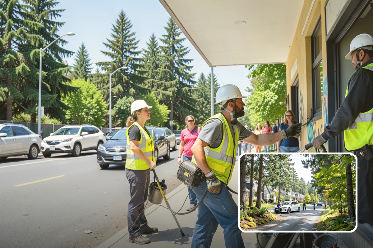 Water Quality Vault Cleaning in Normandy Park, King County, WA - Confined-space work performed under OSHA-compliant protocols