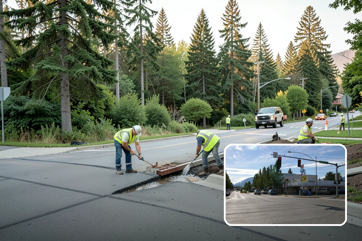 Water Quality Vault Cleaning in North Bend, King County, WA - Confined-space work performed under OSHA-compliant protocols