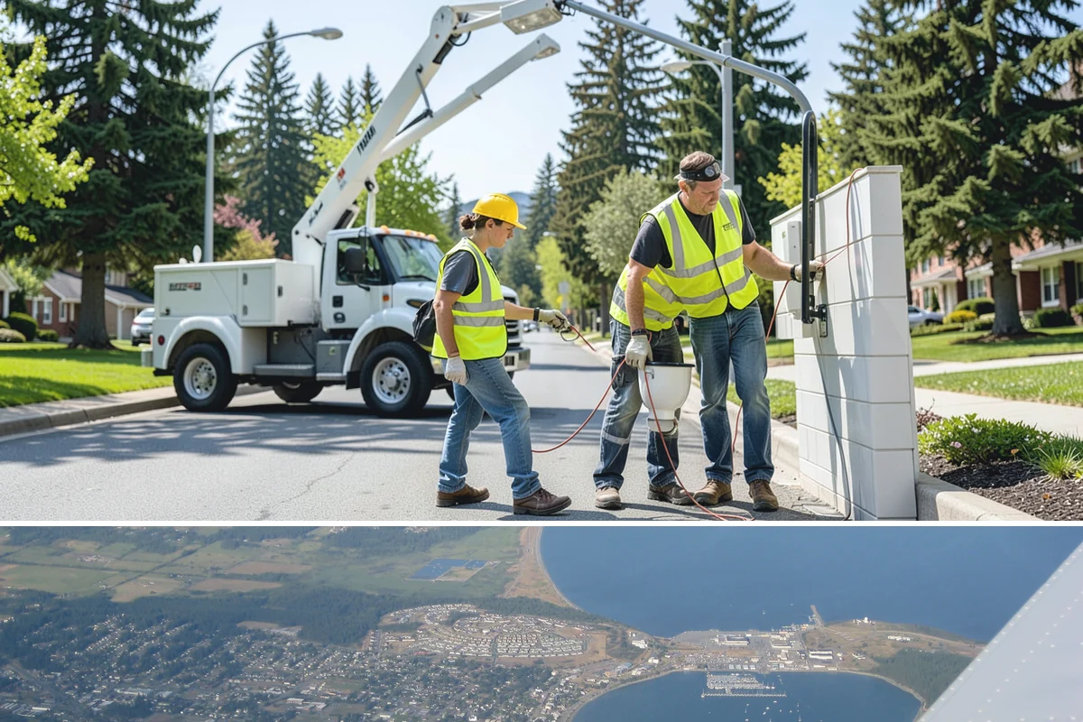 Water Quality Vault Cleaning in Oak Harbor, Island County, WA - Vault servicing is scheduled before the wet season and again mid-winter for high-load sites that fill quickly during sustained...