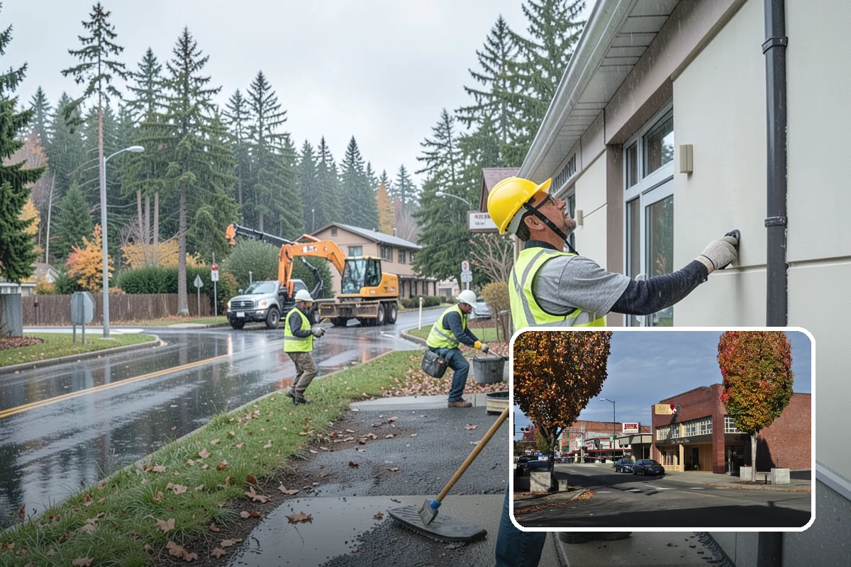 Water Quality Vault Cleaning in Puyallup, Pierce County, WA - Confined-space work performed under OSHA-compliant protocols