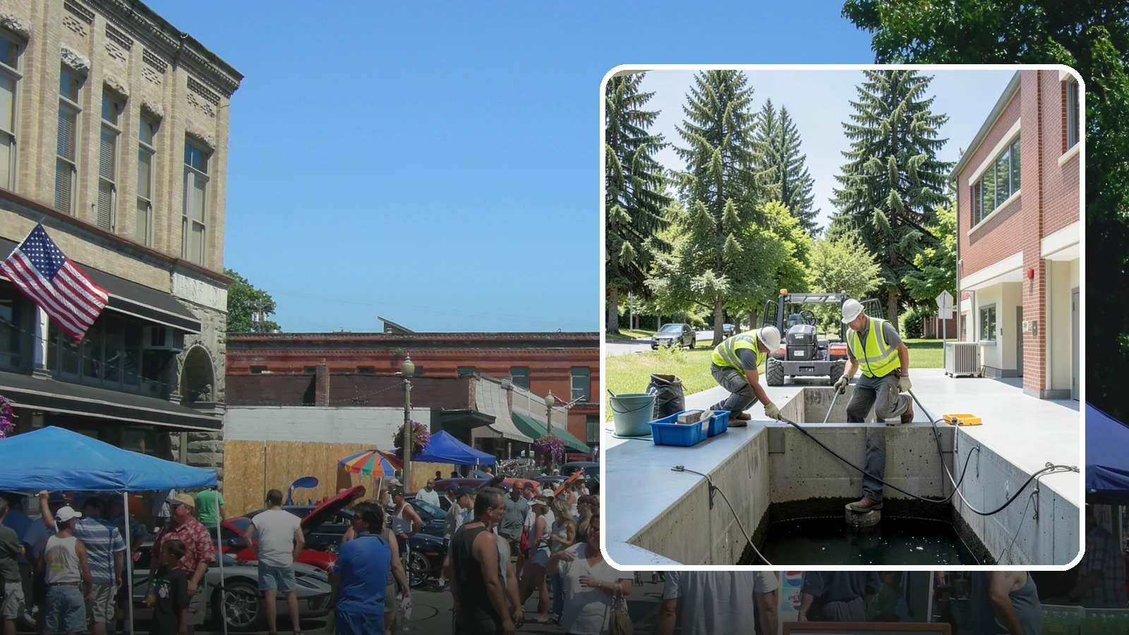Water Quality Vault Cleaning in Snohomish, Snohomish County, WA - Confined-space cleaning of underground stormwater treatment vaults and their filter media.