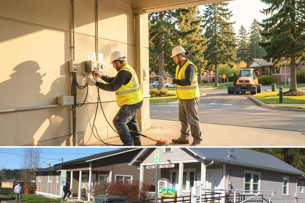 Water Quality Vault Cleaning in South Prairie, Pierce County, WA - Vault servicing is scheduled before the wet season and again mid-winter for high-load sites that fill quickly during sustained...