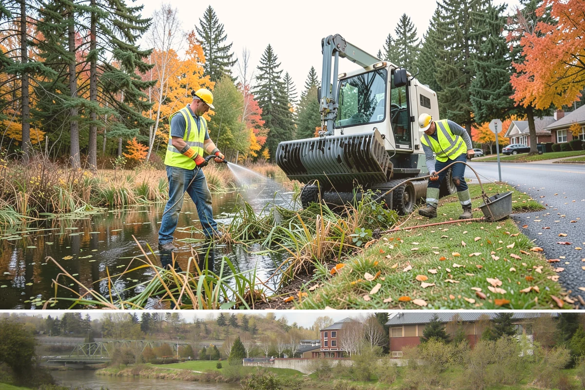 Water Quality Vault Cleaning in Tukwila, King County, WA - Vault servicing is scheduled before the wet season and again mid-winter for high-load sites that fill quickly during sustained...