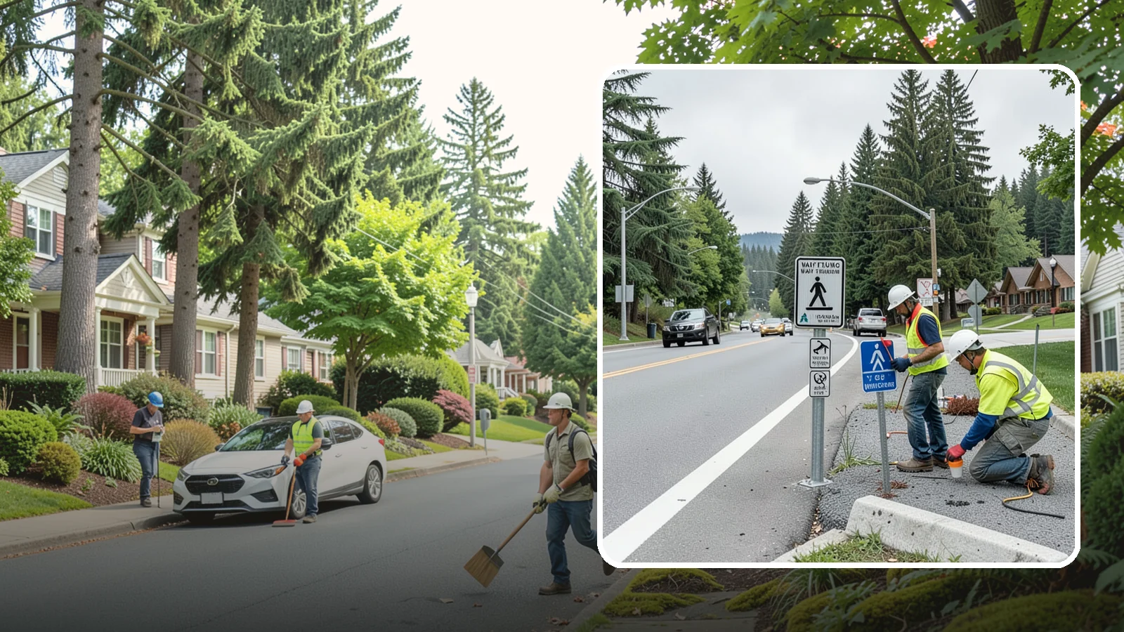 Wayfinding Signs in Beaux Arts Village, King County, WA - We install pedestrian and vehicular wayfinding signage that guides visitors to civic destinations and districts.