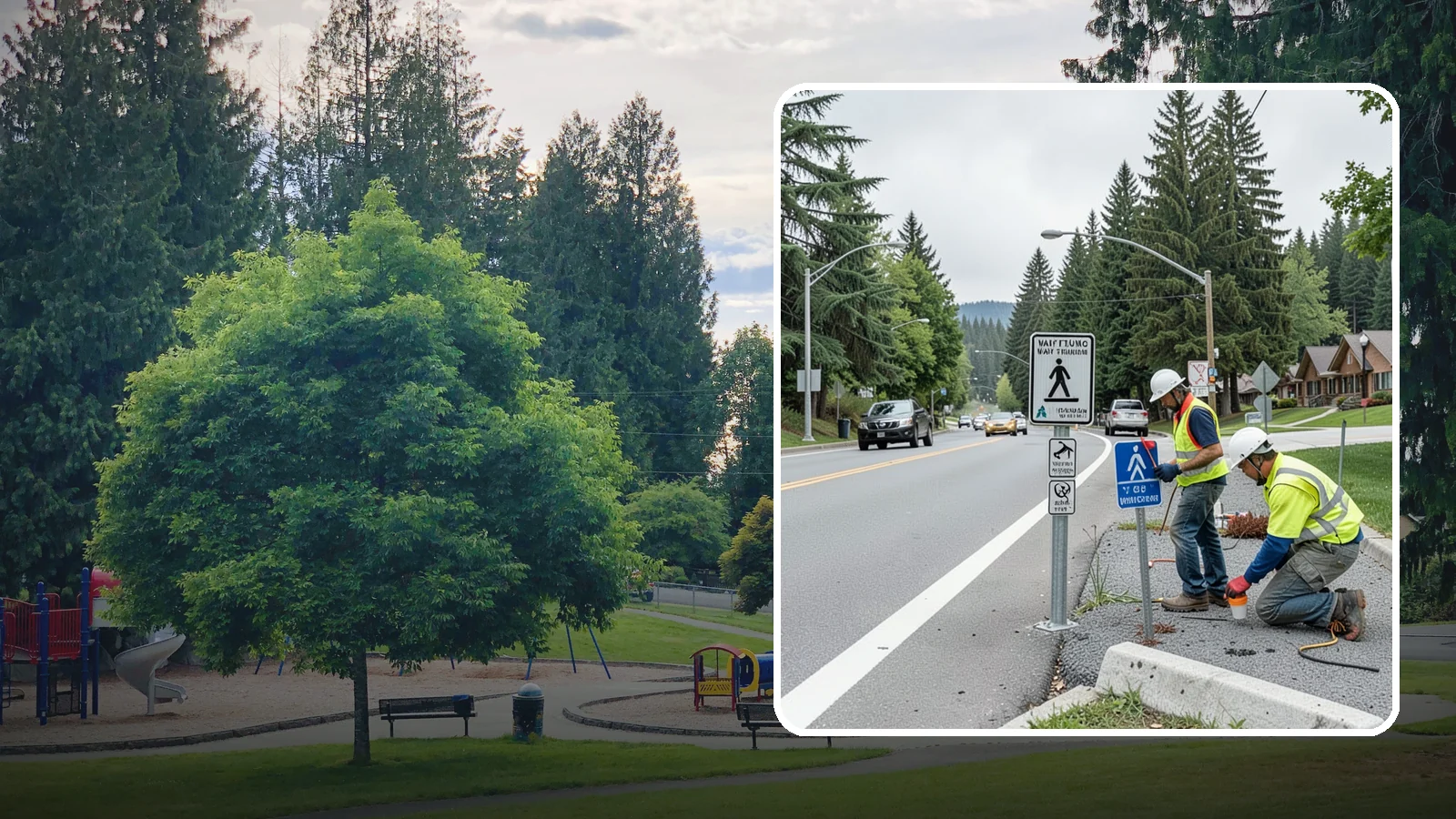 Wayfinding Signs in Bonney Lake, Pierce County, WA - We install pedestrian and vehicular wayfinding signage that guides visitors to civic destinations and districts.