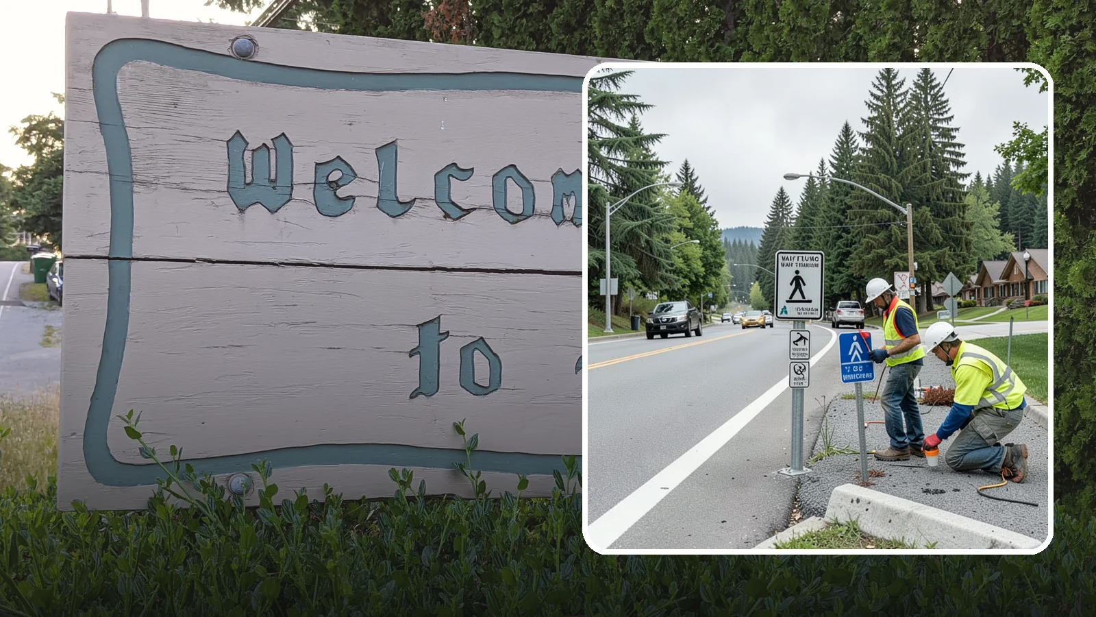 Wayfinding Signs in Brier, Snohomish County, WA - We install pedestrian and vehicular wayfinding signage that guides visitors to civic destinations and districts.