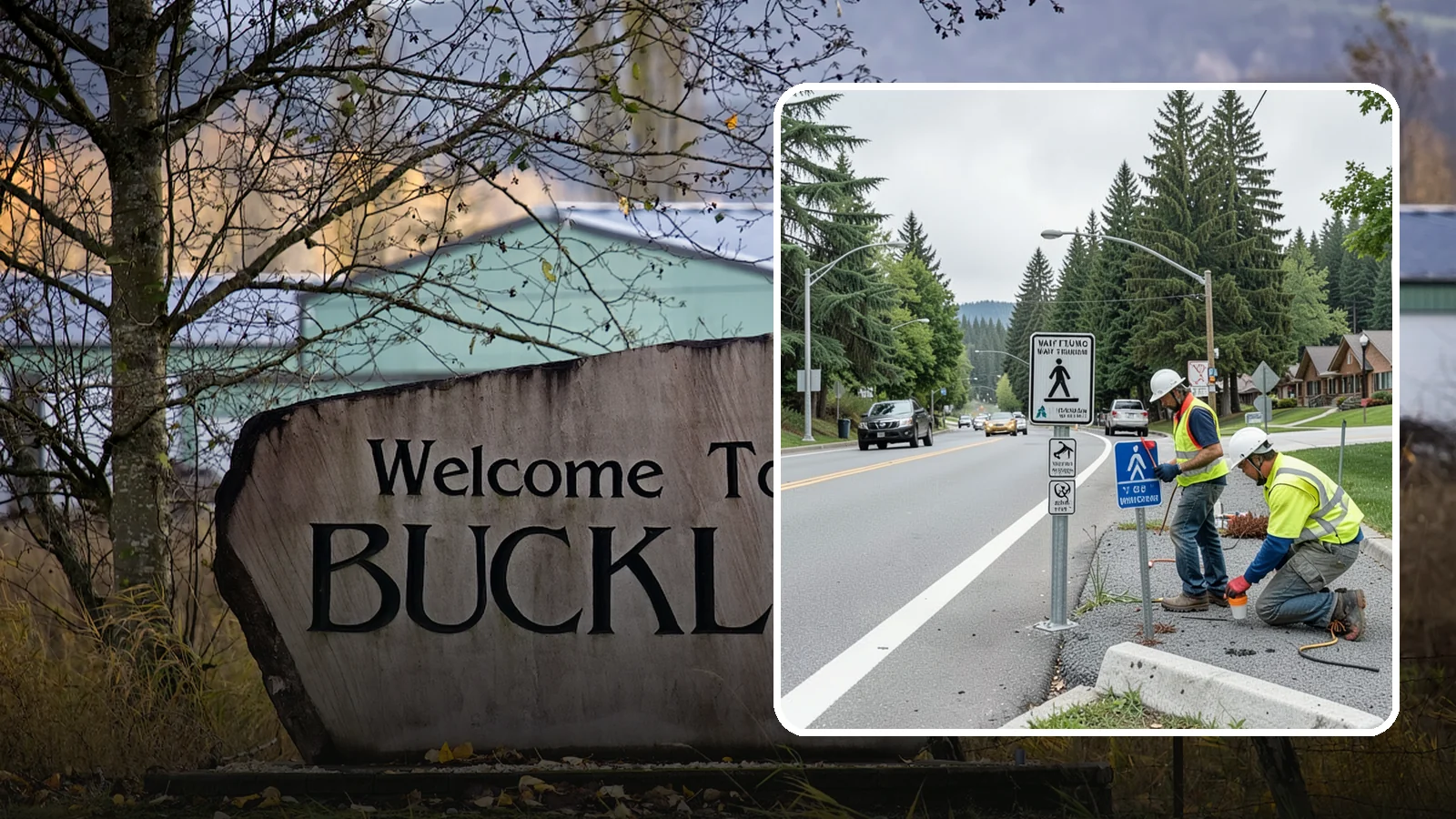 Wayfinding Signs in Buckley, Pierce County, WA - We install pedestrian and vehicular wayfinding signage that guides visitors to civic destinations and districts.