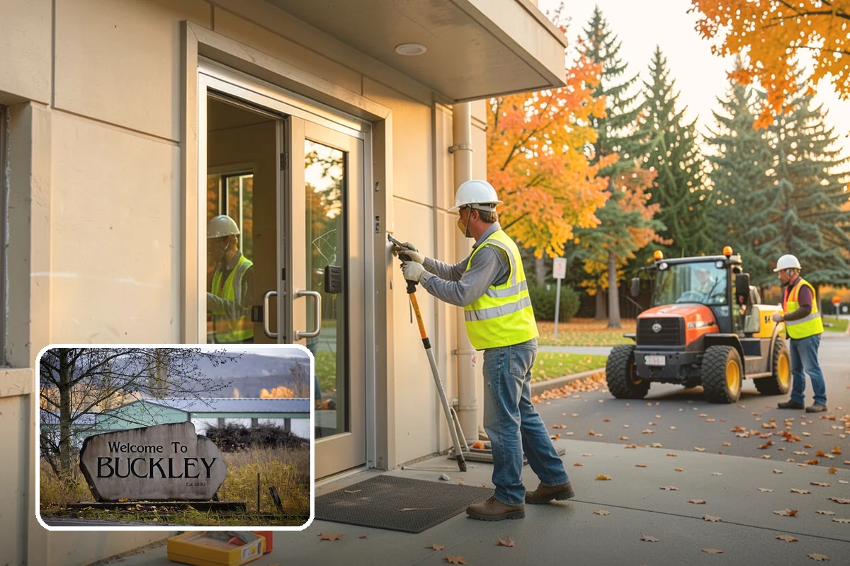 Wayfinding Signs in Buckley, Pierce County, WA - Improves visitor navigation to civic and commercial destinations