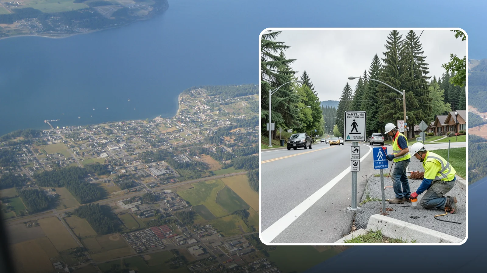 Wayfinding Signs in Coupeville, Island County, WA - We install pedestrian and vehicular wayfinding signage that guides visitors to civic destinations and districts.