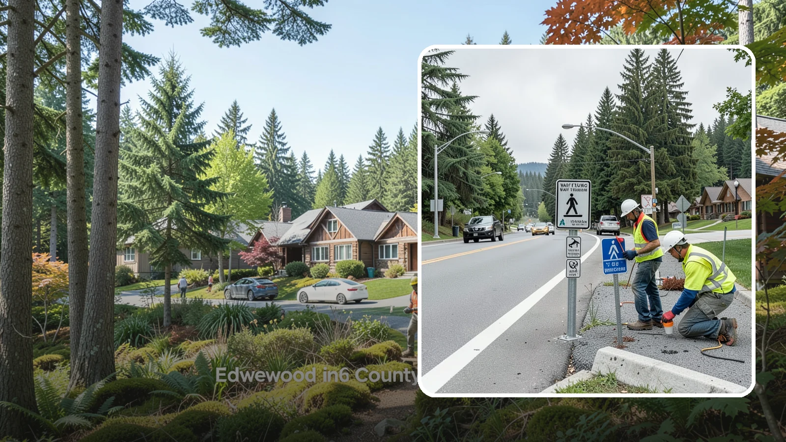 Wayfinding Signs in Edgewood, Pierce County, WA - We install pedestrian and vehicular wayfinding signage that guides visitors to civic destinations and districts.