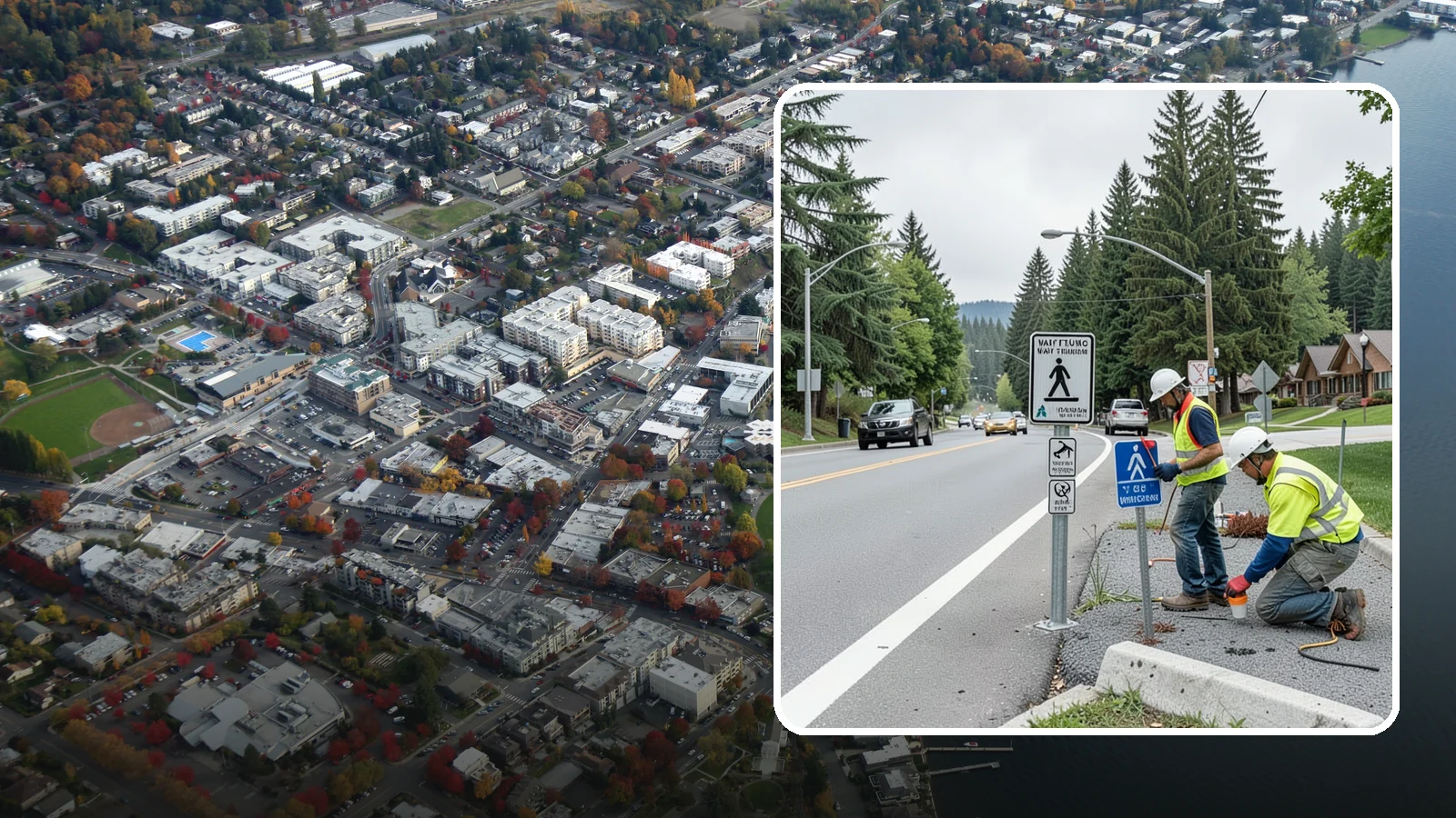 Wayfinding Signs in Kirkland, King County, WA - We install pedestrian and vehicular wayfinding signage that guides visitors to civic destinations and districts.