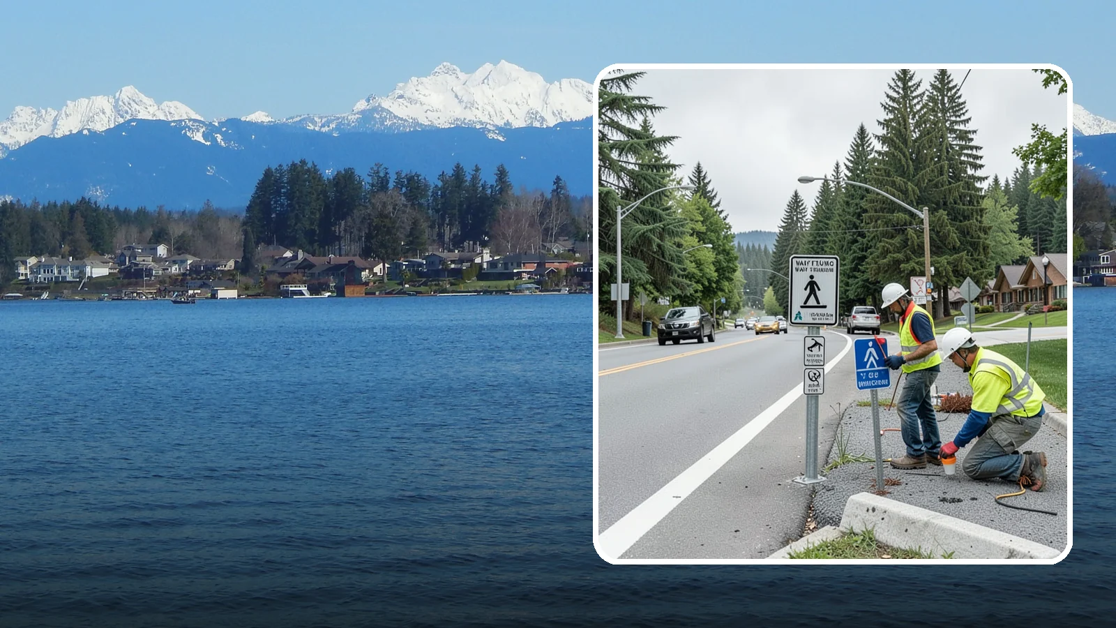 Wayfinding Signs in Lake Stevens, Snohomish County, WA - We install pedestrian and vehicular wayfinding signage that guides visitors to civic destinations and districts.
