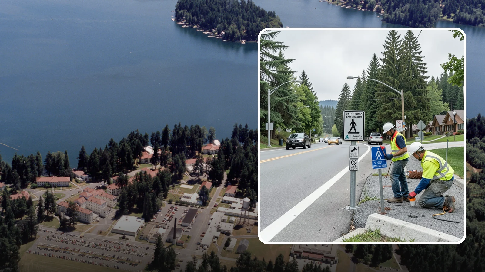 Wayfinding Signs in Lakewood, Pierce County, WA - We install pedestrian and vehicular wayfinding signage that guides visitors to civic destinations and districts.