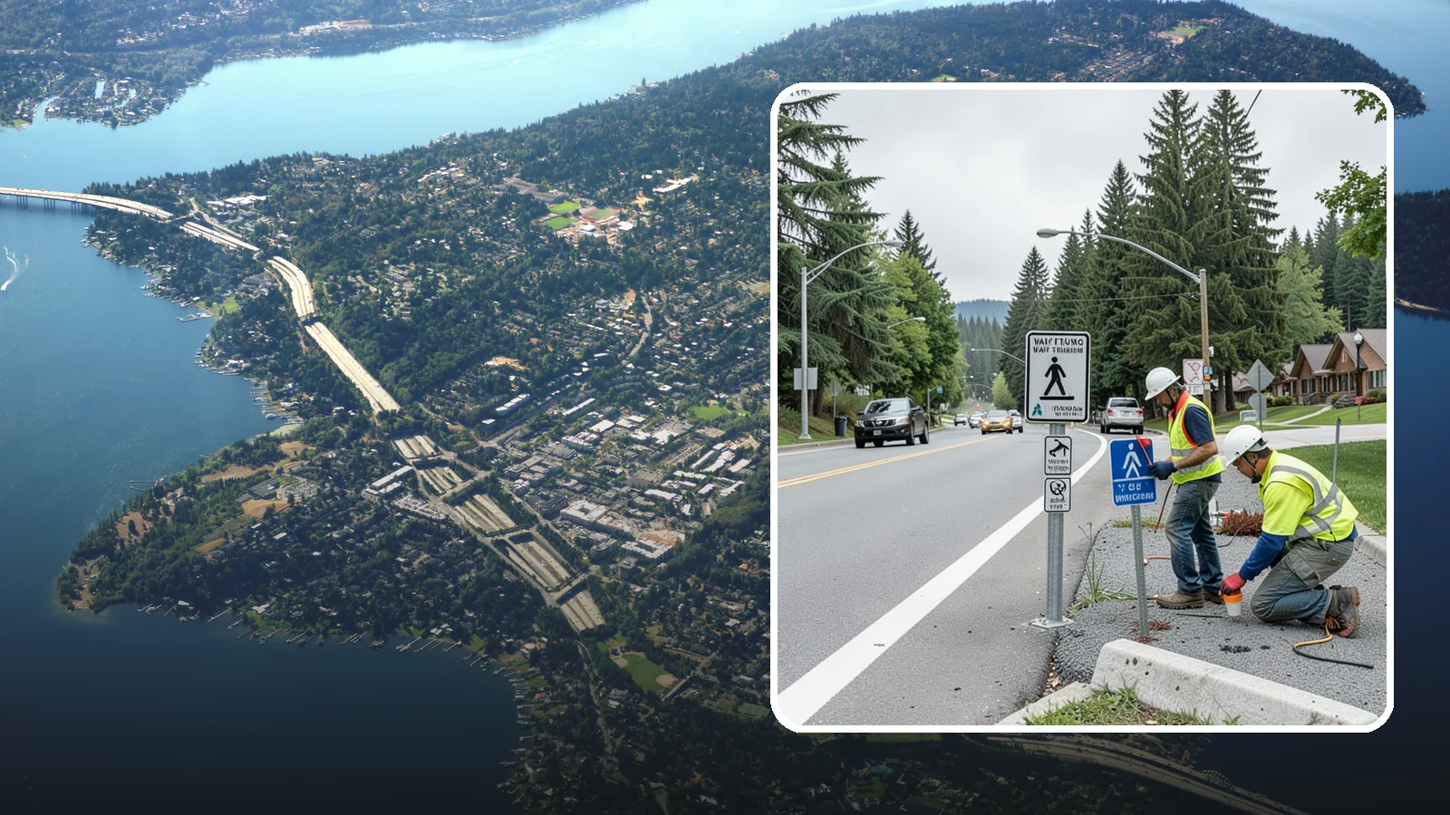Wayfinding Signs in Mercer Island, King County, WA - We install pedestrian and vehicular wayfinding signage that guides visitors to civic destinations and districts.