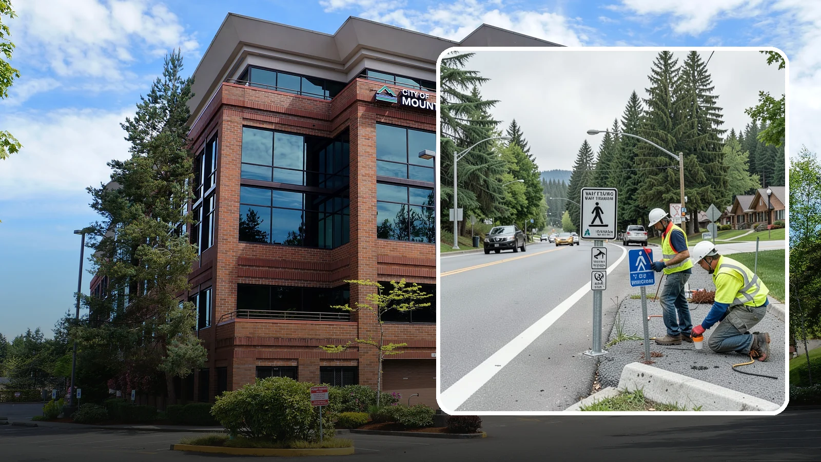 Wayfinding Signs in Mountlake Terrace, Snohomish County, WA - We install pedestrian and vehicular wayfinding signage that guides visitors to civic destinations and districts.