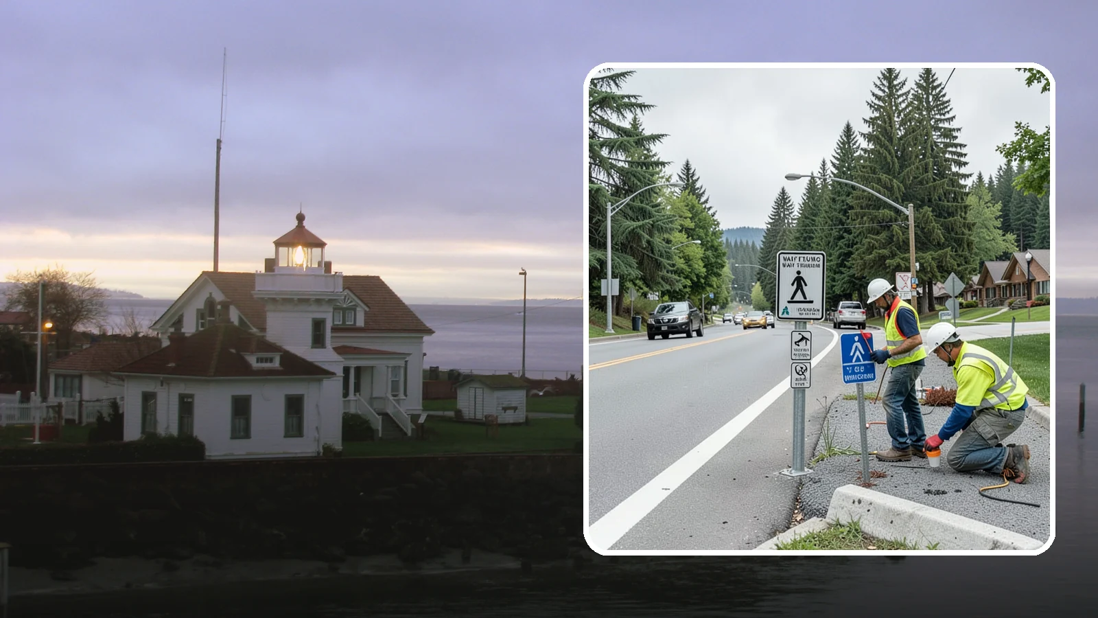 Wayfinding Signs in Mukilteo, Snohomish County, WA - We install pedestrian and vehicular wayfinding signage that guides visitors to civic destinations and districts.