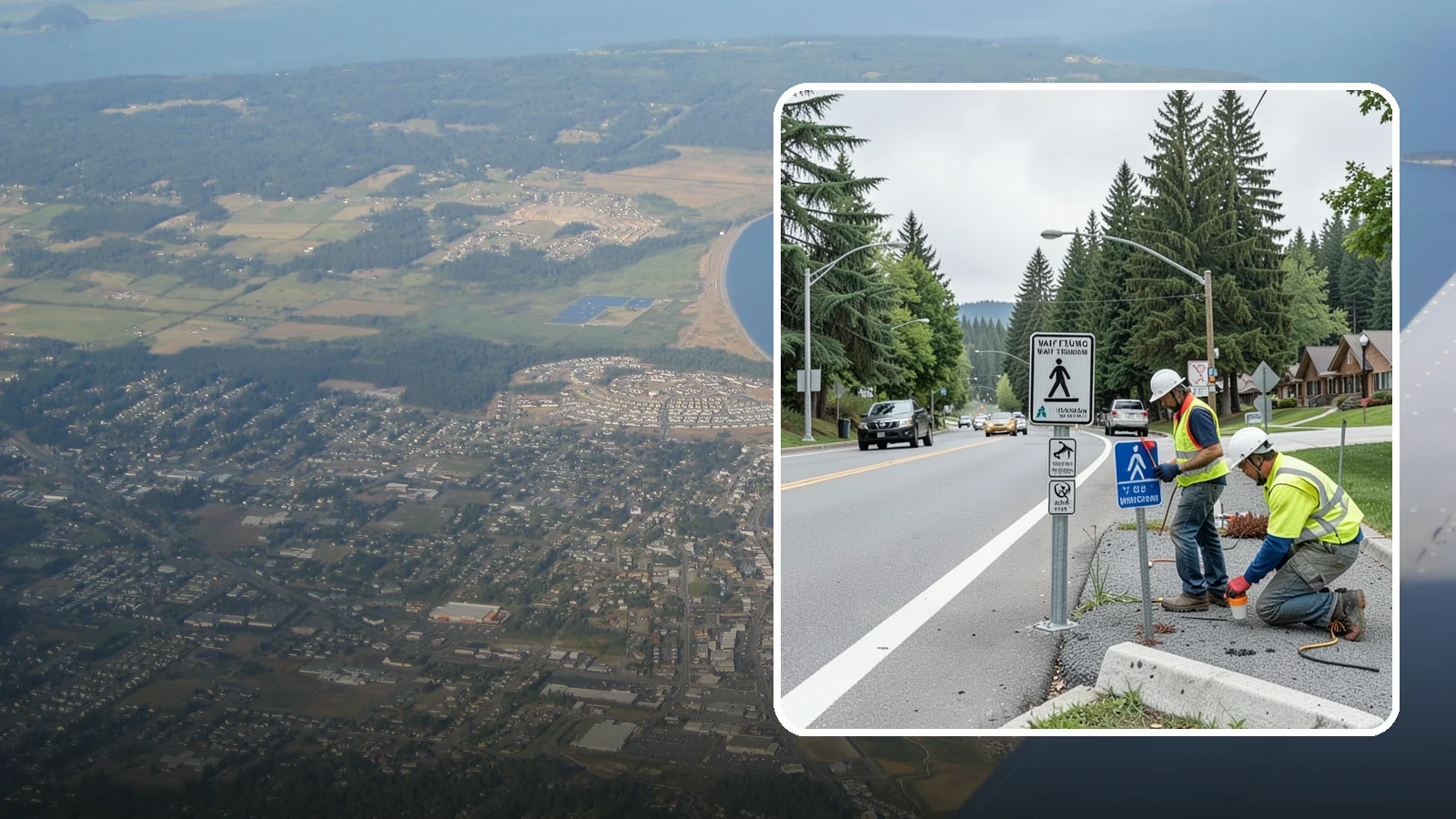 Wayfinding Signs in Oak Harbor, Island County, WA - We install pedestrian and vehicular wayfinding signage that guides visitors to civic destinations and districts.
