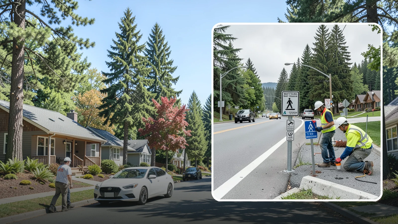 Wayfinding Signs in Orting, Pierce County, WA - We install pedestrian and vehicular wayfinding signage that guides visitors to civic destinations and districts.