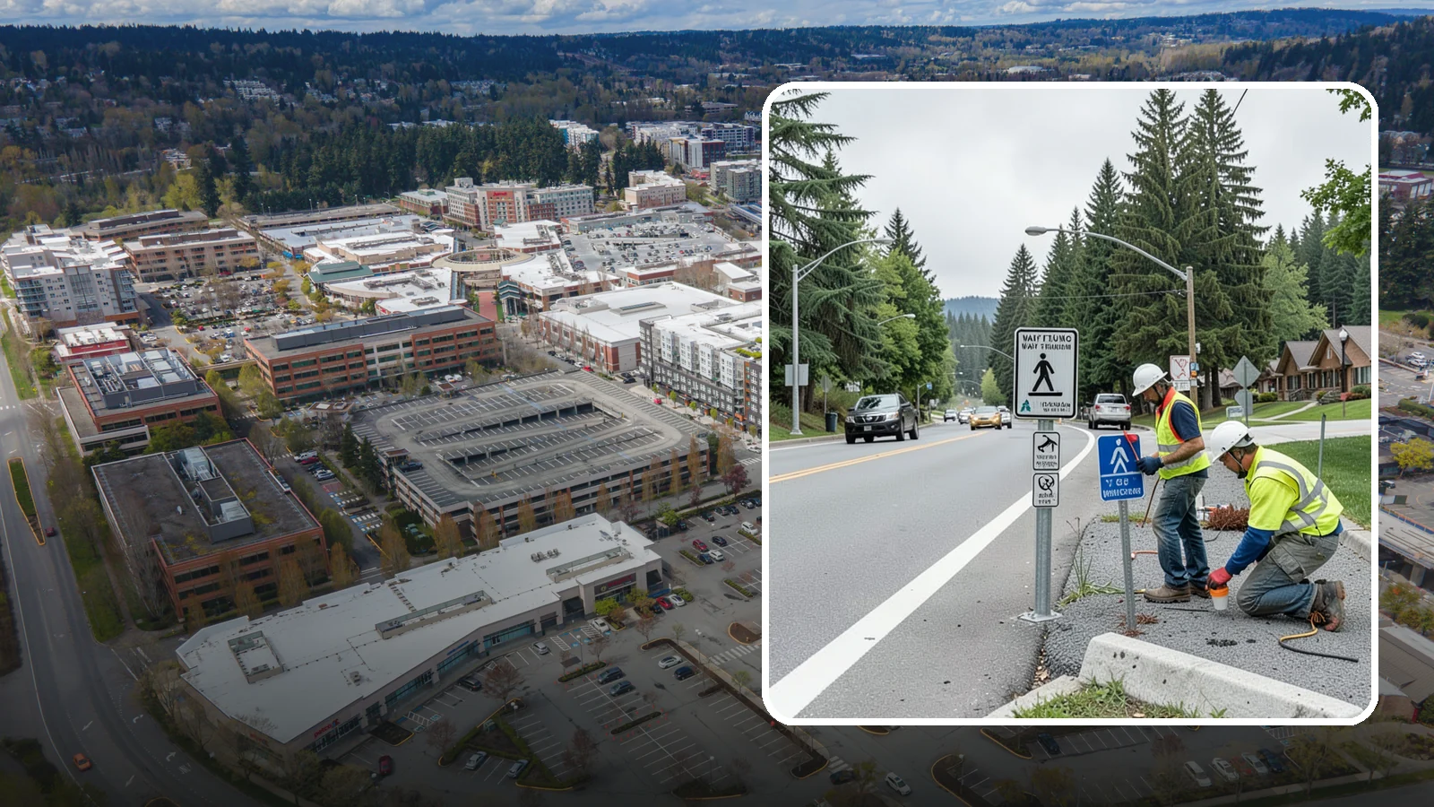Wayfinding Signs in Redmond, King County, WA - We install pedestrian and vehicular wayfinding signage that guides visitors to civic destinations and districts.