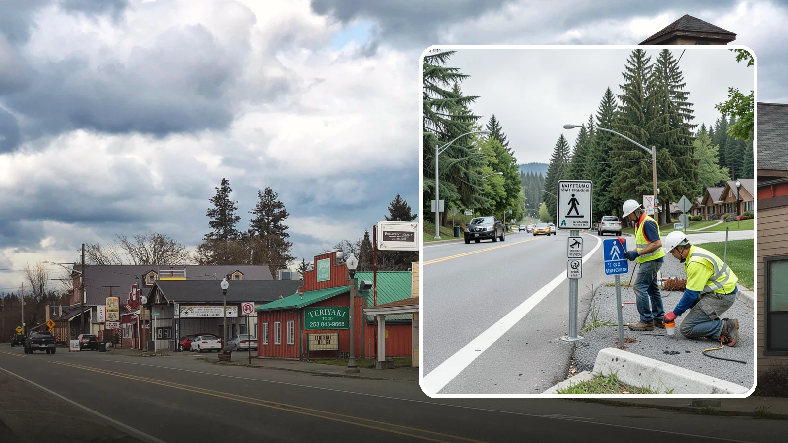 Wayfinding Signs in Roy, Pierce County, WA - We install pedestrian and vehicular wayfinding signage that guides visitors to civic destinations and districts.