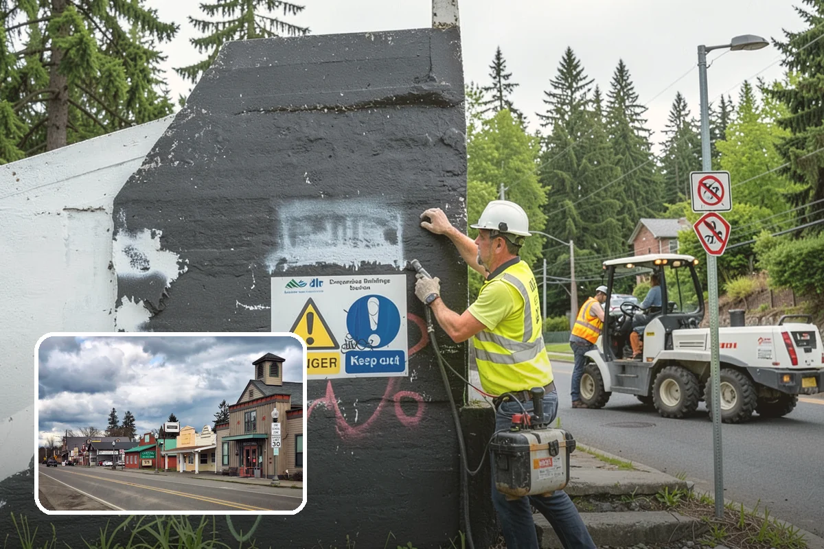 Wayfinding Signs in Roy, Pierce County, WA - Improves visitor navigation to civic and commercial destinations