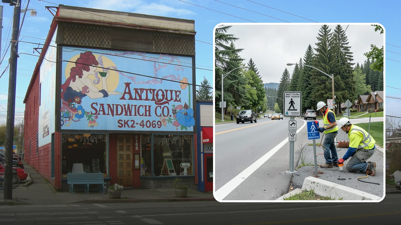 Wayfinding Signs in Ruston, Pierce County, WA - We install pedestrian and vehicular wayfinding signage that guides visitors to civic destinations and districts.