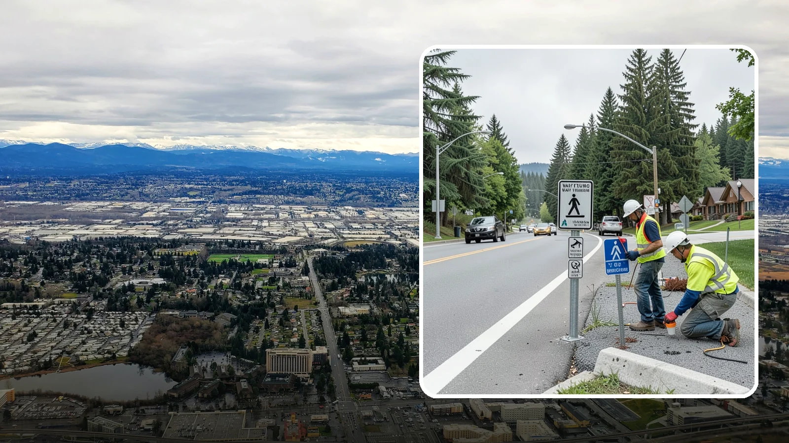 Wayfinding Signs in SeaTac, King County, WA - We install pedestrian and vehicular wayfinding signage that guides visitors to civic destinations and districts.
