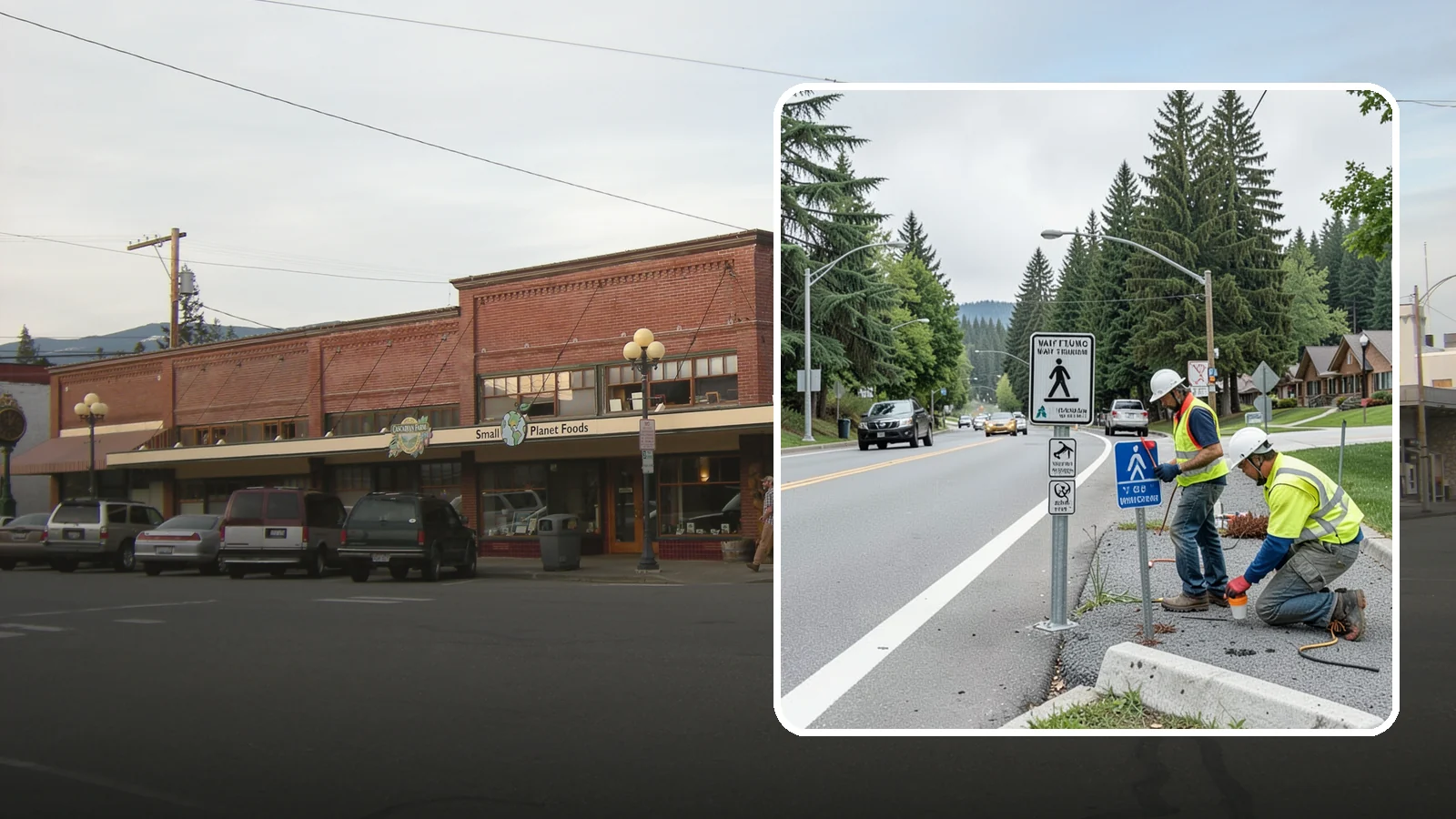 Wayfinding Signs in Sedro-Woolley, Skagit County, WA - We install pedestrian and vehicular wayfinding signage that guides visitors to civic destinations and districts.