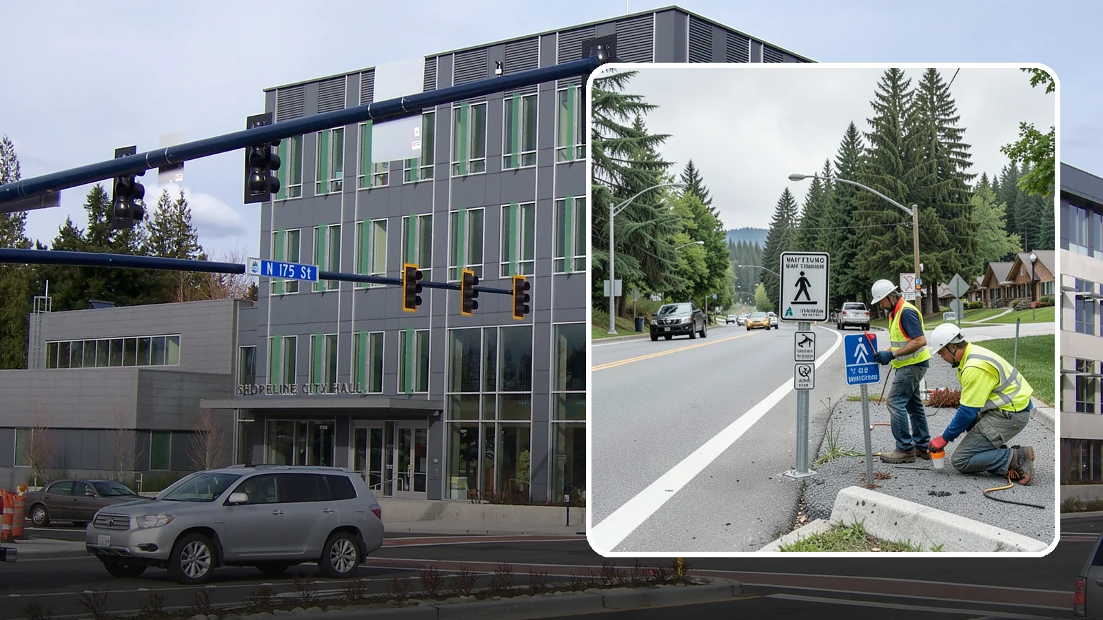 Wayfinding Signs in Shoreline, King County, WA - We install pedestrian and vehicular wayfinding signage that guides visitors to civic destinations and districts.