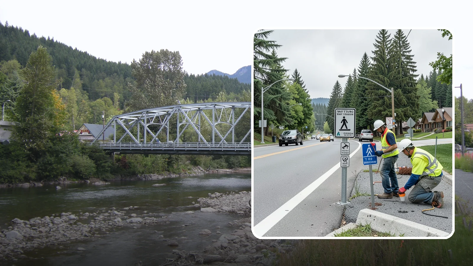Wayfinding Signs in Skykomish, King County, WA - We install pedestrian and vehicular wayfinding signage that guides visitors to civic destinations and districts.