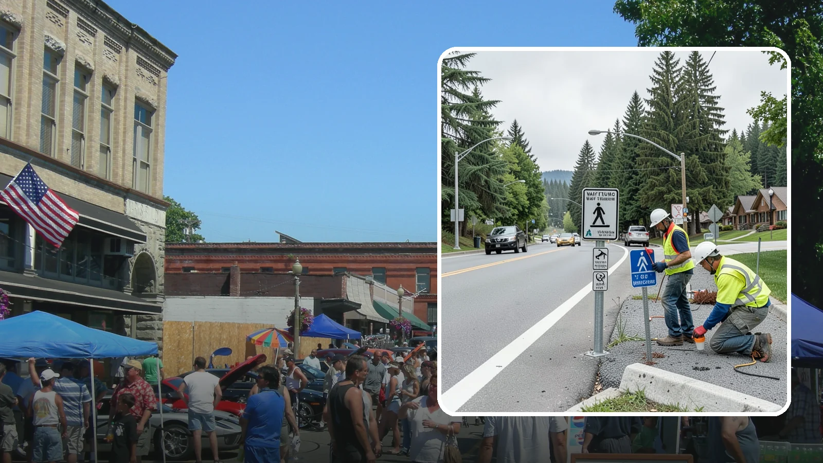 Wayfinding Signs in Snohomish, Snohomish County, WA - We install pedestrian and vehicular wayfinding signage that guides visitors to civic destinations and districts.