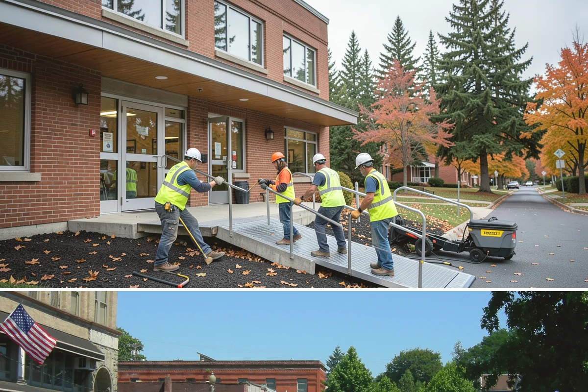 Wayfinding Signs in Snohomish, Snohomish County, WA - Urban wayfinding installs run year-round, with downtown work often scheduled outside peak retail and event seasons to limit...