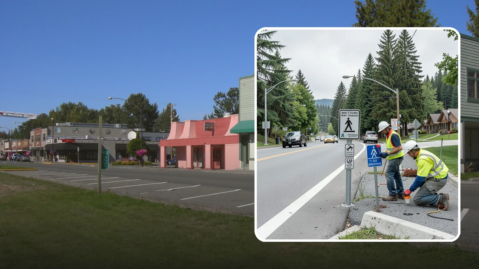 Wayfinding Signs in Snoqualmie, King County, WA - We install pedestrian and vehicular wayfinding signage that guides visitors to civic destinations and districts.