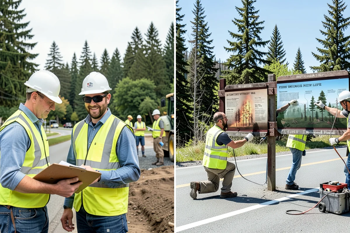Wayfinding Signs in Snoqualmie, King County, WA - Review your wayfinding master plan and message schedule