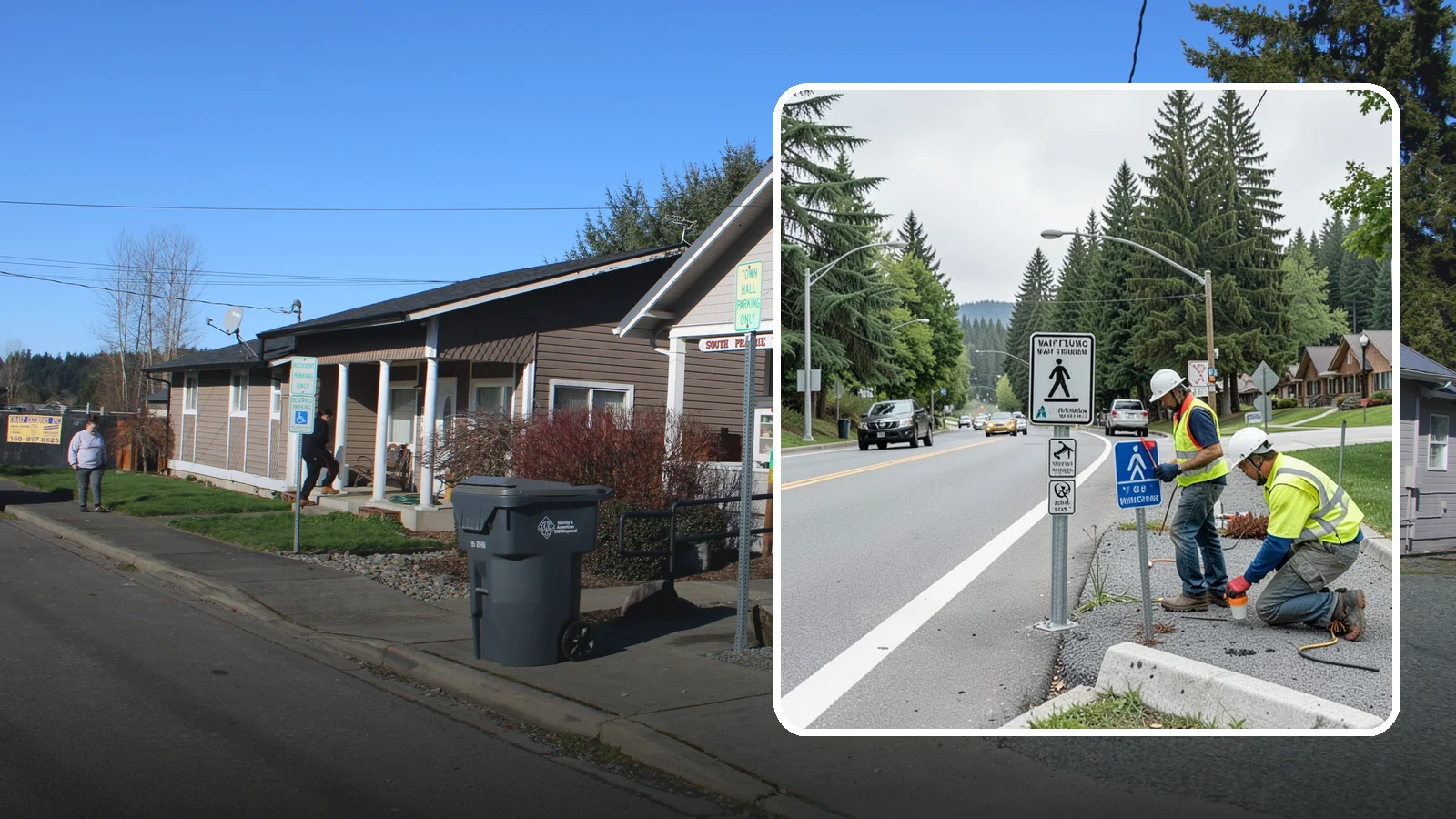 Wayfinding Signs in South Prairie, Pierce County, WA - We install pedestrian and vehicular wayfinding signage that guides visitors to civic destinations and districts.