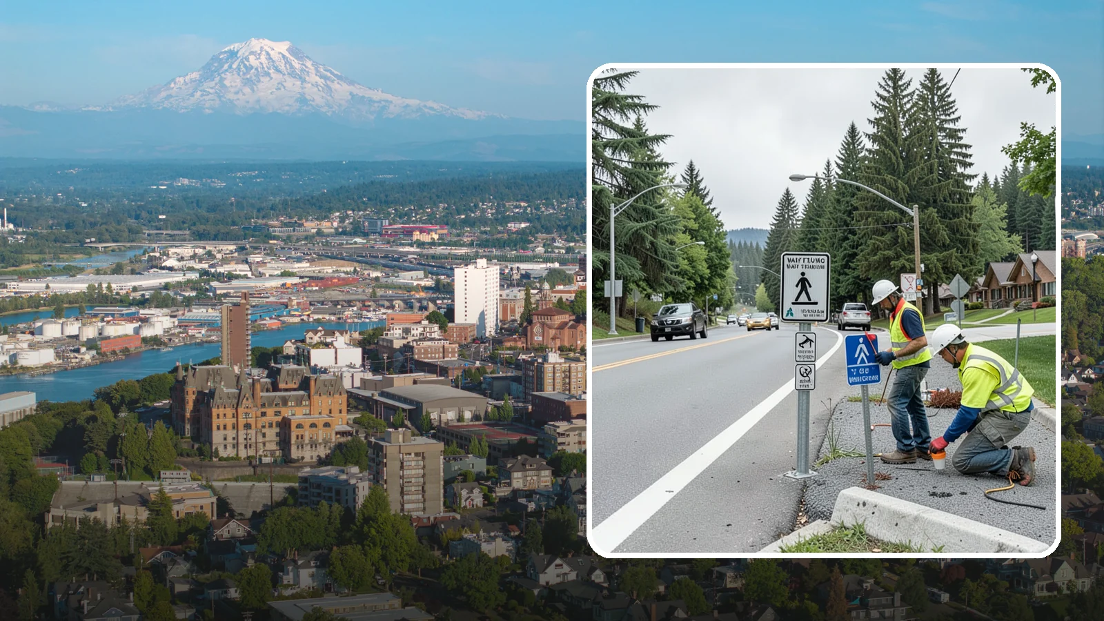 Wayfinding Signs in Tacoma, Pierce County, WA - We install pedestrian and vehicular wayfinding signage that guides visitors to civic destinations and districts.