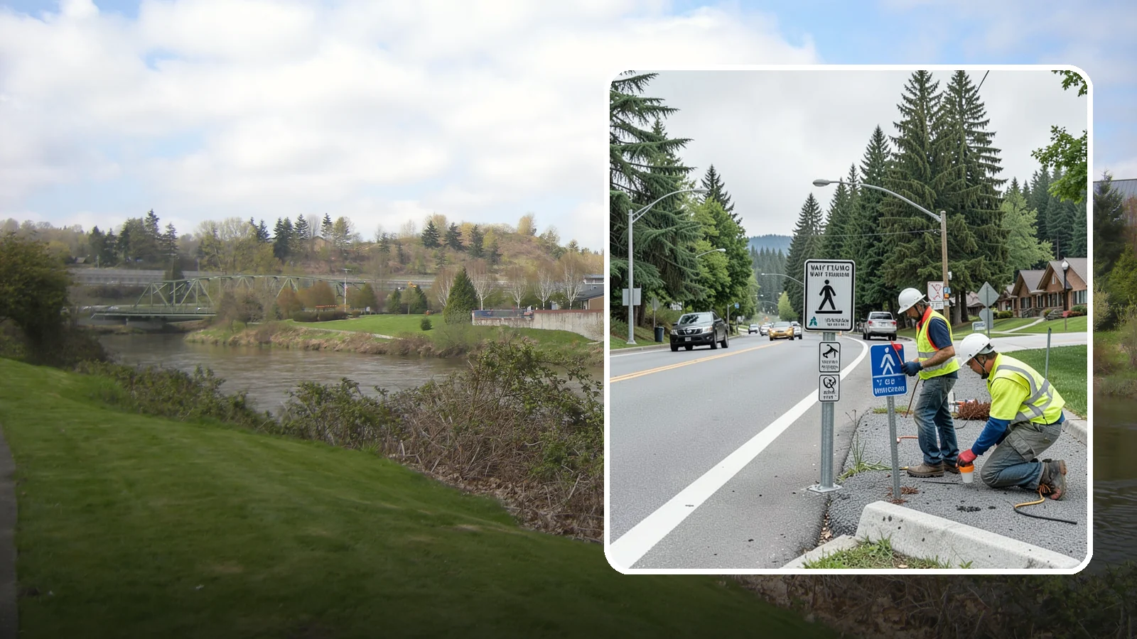Wayfinding Signs in Tukwila, King County, WA - We install pedestrian and vehicular wayfinding signage that guides visitors to civic destinations and districts.