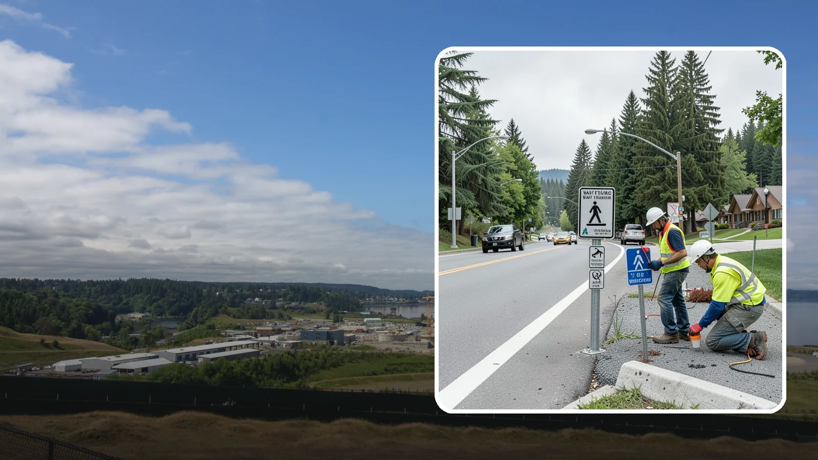 Wayfinding Signs in University Place, Pierce County, WA - We install pedestrian and vehicular wayfinding signage that guides visitors to civic destinations and districts.