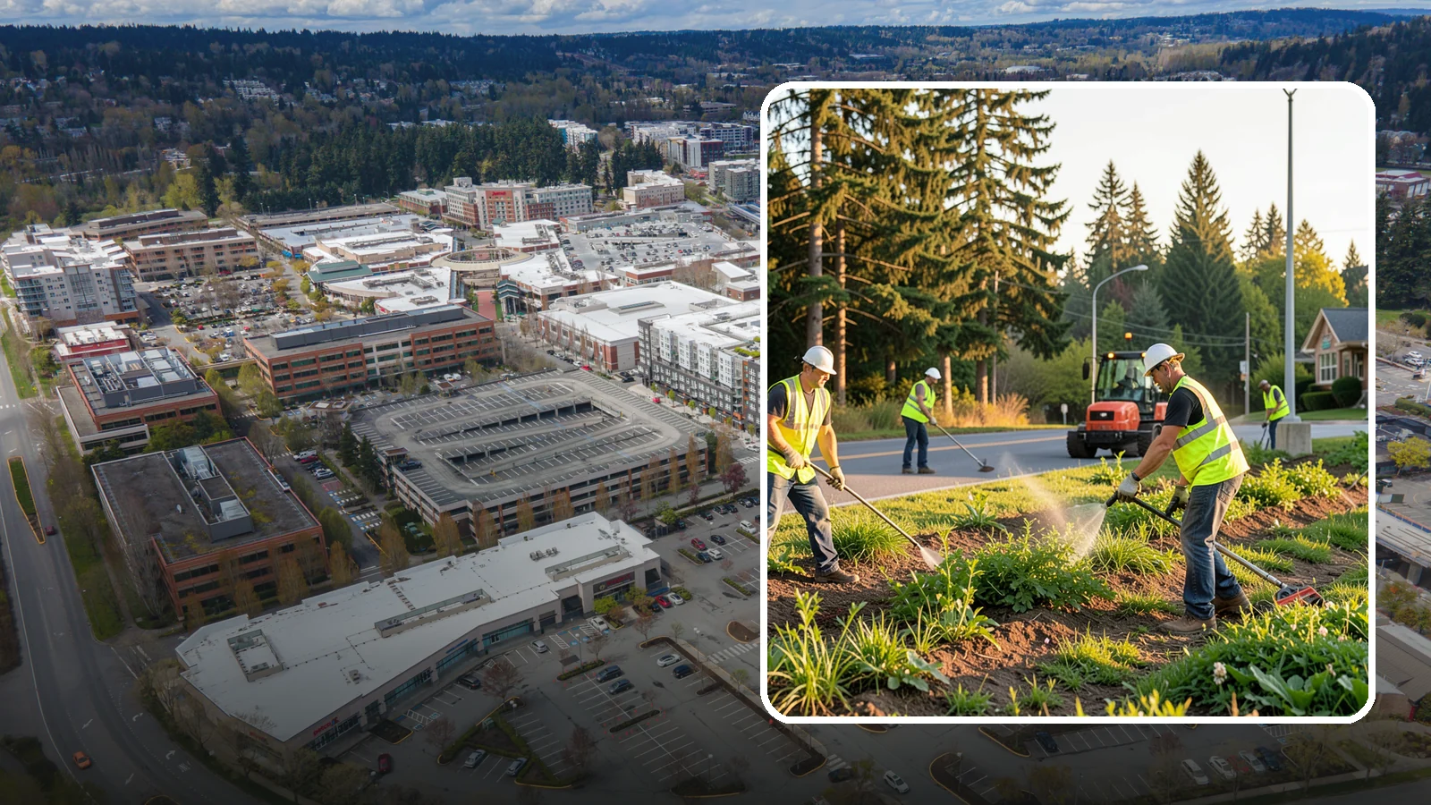Weed Control in Redmond, King County, WA - Integrated weed management that keeps beds, hardscape, and turf clean while meeting public-safety standards.