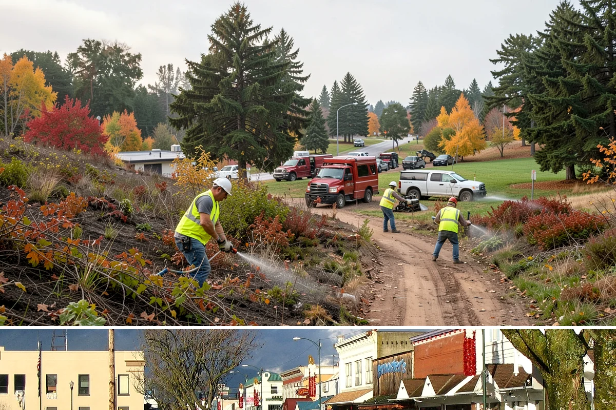 Wetland Buffer Maintenance in Arlington, Snohomish County, WA - Treatment is timed to species biology, with knotweed and blackberry work concentrated in late summer and early fall for best...
