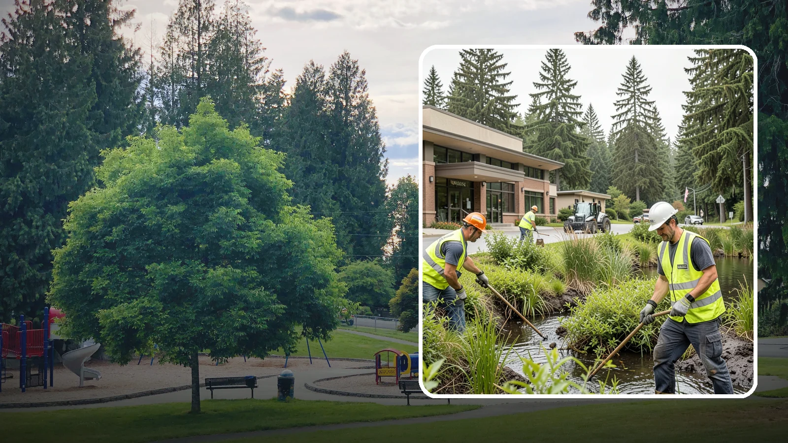 Wetland Buffer Maintenance in Bonney Lake, Pierce County, WA - Invasive control and native vegetation upkeep within protected wetland buffers.